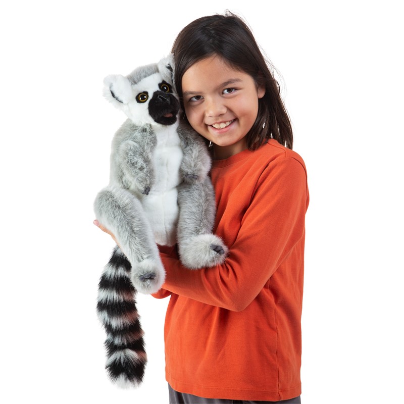 Ring-Tailed Lemur Folkmanis Puppets Play Pretend Fun Animal Puppets